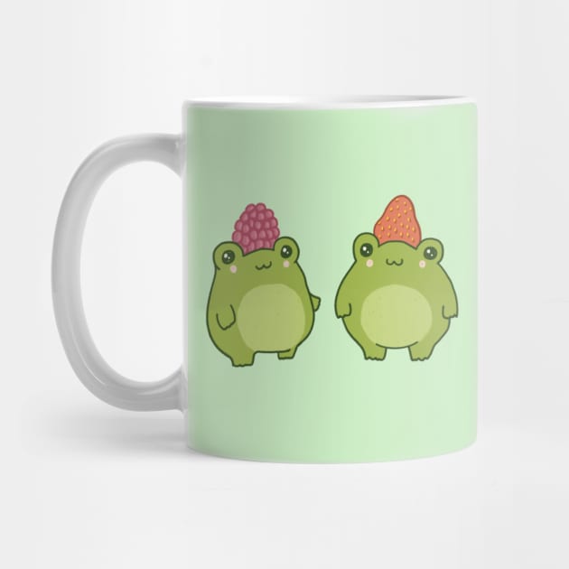 Berry Buddies Two Frog Friends, Strawberry and Raspberry Buddies by Ministry Of Frogs